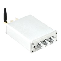 Silvery D100B Dual Core TPA3116 2.0 High Power HiFi Class D Digital Power Amplifier Bluetooth 5.0 with Power Adapter