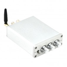 Silvery D100B Dual Core TPA3116 2.0 High Power HiFi Class D Digital Power Amplifier Bluetooth 5.0 with Power Adapter
