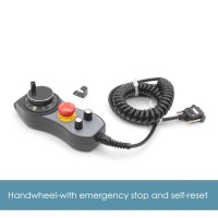 CNC 6-Axis 1 & 100 Pulse MPG CNC Handwheel with Emergency Stop and Self-Reset (Plug for DDCS Expert)