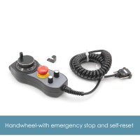 CNC 4-Axis 1 & 100 Pulse MPG CNC Handwheel with Emergency Stop and Self-Reset (Plug for DDCS Expert)