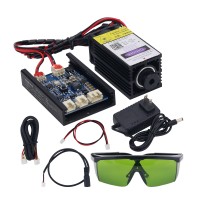 500mW 405nm Blue Violet Laser Module 12V Engraving Laser Module Adjustable Focus for TTL/PWM          