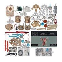 DM114 V2 Engine Model Car Engine Model Kit Metal Model Engine Kit Unassembled Gift Toy Collection