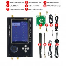 1MHz-6GHz V2.0.0 SDR Radio HackRF One R9 + Portapack H2 Assembled + 5 Antennas + USB Cable + LNA