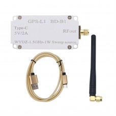 QBD-RF-1.575G 1W Wifi Bluetooth Sweep Signal Generator Module VCO RF Signal Source Type-C 5V/2A