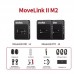 Godox MoveLink II M2 2.4GHz Wireless Lavalier Microphone System One Receiver Two Transmitters Black