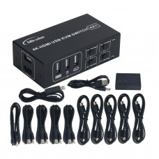 4K HDMI Switch KVM Four Port Switcher 4 Input and 1 Output USB KVM Display Support PiKVM and BLIKVM