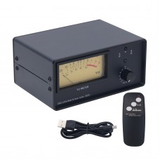 VU102 2 In 1 Out/1 In 2 Out Amplifier Speaker Selector Switch Box with VU Level Meter Support Remote Control for Douk Audio