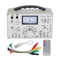 Multiple-functional Crystal Radio FM Radio Magnetic Ring Dual Circuit Coil and Direct Coupling Conversion