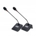 TZT U608 Professional UHF Microphone Wireless System with 2 Gooseneck Microphones for Conference