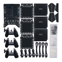 WINWING F18 Full Set UFC Panel with MFD Panels Displays and Bracket for Cockpit Flight Simulation