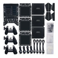 WINWING TOP GUN MIP F18 Full Set UFC Panel with MFD Panels Displays and Bracket for Cockpit Flight Simulation