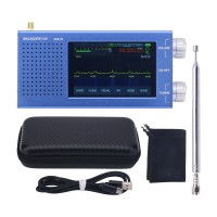 Malachite DSP SDR Radio Receiver V5 CNC Aluminum Shell with 1.10d Firmware Shortwave Radio (Blue Version)