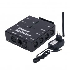 8-Channel DMX Splitter Signal Amplifier Wireless DMX512 Signal Splitter for Stage Light Control