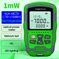 -70 ~ +10dBm AUA-MC70 1MW 4 in 1 Mini OPM Rechargeable Optical Power Meter Red Light Integrated Machine