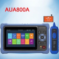 AUA800A APC Port Multifunctional Mini OTDR Optical Time Domain Reflectometer 100KM 4.3-inch Touch Screen
