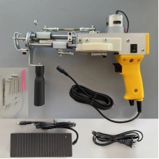 Yellow Handheld Tufting Machine Electric Carpet Tufting Gun with Gear Cover for Loop Pile Cut Pile