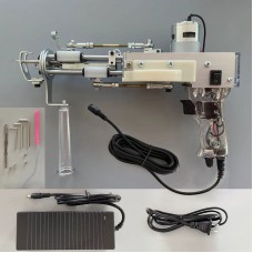 Transparent Tufting Machine Electric Carpet Tufting Gun Tool w/ Gear Cover for Loop Pile Cut Pile