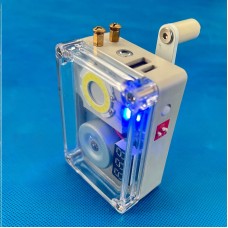 10W 50-120RPM Portable Hand Crank Generator Supports Lighting Ignition USB Charging for DIY Camping