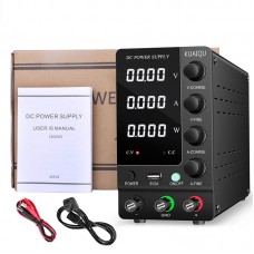 SPS-C3010 220V 4-Digit DC Power Supply 30V 10A Adjustable Power Supply (Black) with Output Switch