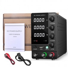 SPS-C3010 110V 4-Digit DC Power Supply 30V 10A Adjustable Power Supply (Black) with Output Switch