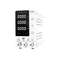 SPS-C3010 110V 4-Digit DC Power Supply 30V 10A Adjustable Power Supply (White) with Output Switch