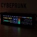 Cyberpunk Creative Decoration Desktop Clock Electronic Pseudo-fluorescence Tube Clock DIY Gifts