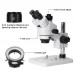 7045 Simul-Focal Trinocular Microscope 3.5-50X Stereo Digital Industrial Microscope Video Camera for Soldering Repair