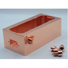 CM-S8 72x86 Red Copper Power Socket Box for Hi-End Audio Speaker 86 Double Low Combination