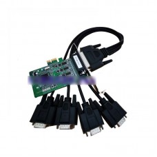 MOXA CP-104EL-A PCIe Serial Card 4-Port RS232 Low-Profile PCI Express x1 Serial Board with Cable