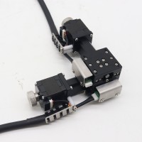 FEY8030 80x80mm/3.1x3.1" XY Axis Sliding Table Sliding Stage Cross Roller Type Motorized Platform