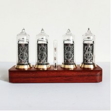 Former Soviet Union IN14 4-Digit Nixie Tube Clock Digital Clock Desktop Clock with Bluetooth Control