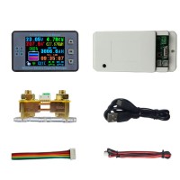 0 - 120V 300A VAC8710F Coulomb Meter 2.4-inch Color LCD Screen Multifunctional Wireless Splitter