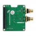 SPXO Crystal Oscillator and RJ-255BKPLG Base DAC ES9018K2M I2S Digital Audio Player Expansion Board for Raspberry Pi 4B