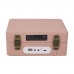 Bluetooth CD Player Portable Disc Player Birthday Festival Gift (Pink) with Infrared Remote Control