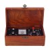 Crystal Radio Kit Medium and Shortwave Radio Interchangeable 3DQ Diode Detection with a Carve Patterns Box