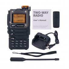 Quansheng UV-K6 5W 5KM Walkie Talkie Handheld Transceiver VHF UHF Radio AM FM Standard Version