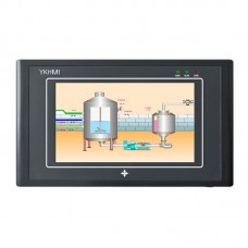 YKHMI MC-24MR-12MT-500-ES-A All in One PLC HMI 5.0" Touch Screen Display Compatible with Delta ES2