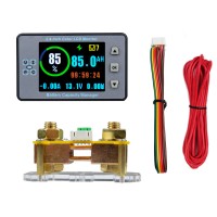 VA9810 Type-B 100A 2.4-inch High Precision Color Screen Bluetooth Coulomb Meter Battery Capacity Manager (with Base)