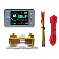 VA9810 Type-B 100A 2.4-inch High Precision Color Screen Bluetooth Coulomb Meter Battery Capacity Manager (with Base)