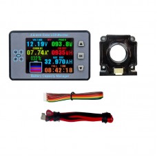 VAH9710 Type-A 120V 50A 2.4-inch Color Screen Coulomb Meter High Precision Voltage Current Battery Capacity Manager
