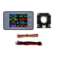 VAH9710 Type-A 120V 200A 2.4-inch Color Screen Coulomb Meter High Precision Voltage Current Battery Capacity Manager