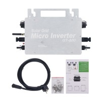 GT-800W Silver Solar Grid Micro Inverter IP66 Waterproof Solar Inverter Enables Phone APP Monitoring