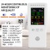 9-In-1 Air Quality Monitor Tester (White) for Temperature Humidity HCHO TVOC PM2.5 PM10 CO CO2 AQI