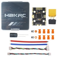 HAKRC F722 40A AIO Flight Controller Stack with 20x20mm Installation Hole for Digital & Analog Uses