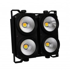 4 x 100W 3200K Warm Light COB LED Blinder 4 DMX512/Voice Control Audience Light Stage Light