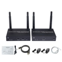200m 1080P Wireless HDMI Extender Video Transmitter 2.4G/5.8GHz Dual Band Antenna with One TX and One RX