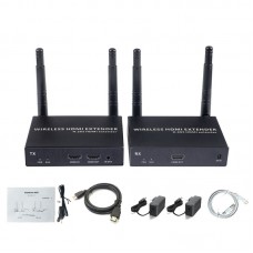 200m 4K Wireless HDMI Extender Video Transmitter 2.4G/5.8GHz Dual Band Antenna with One TX and One RX