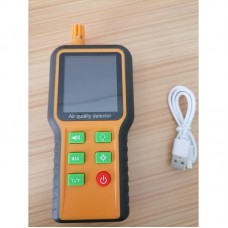 QX-1086 5-in-1 Air Quality Detector Air Quality Monitor for HCHO TVOC CO2 Temperature and Humidity