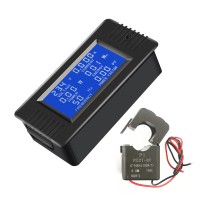PZEM-022 100A 6-in-1 AC Power Monitor AC Power Meter + Split CT for Voltage Current Frequency Power