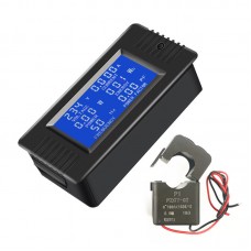 PZEM-022 100A 6-in-1 AC Power Monitor AC Power Meter + Split CT for Voltage Current Frequency Power